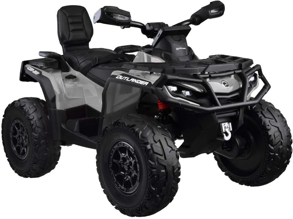 Import Super Toys Jokomisiada Baterija varomas keturratis vaikams 2 asmenims CAN-AM OUTLANDER 4x4 LED panelė PA0326