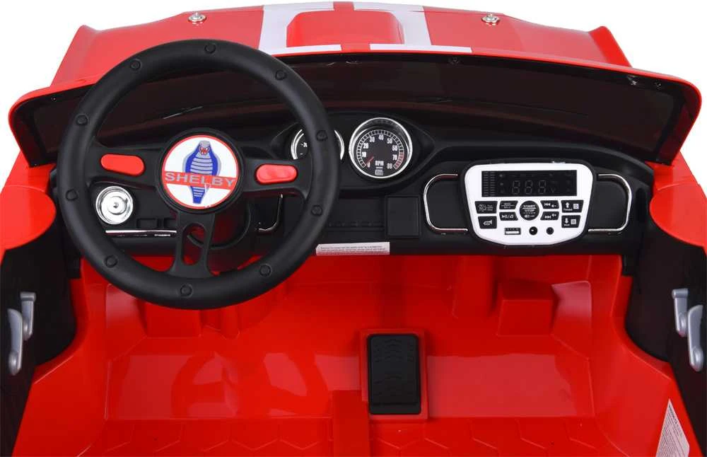 Jokomisiada Vaikiškas baterijomis varomas automobilis SHELBY GT 350 classic DVIESEITIS PA0336