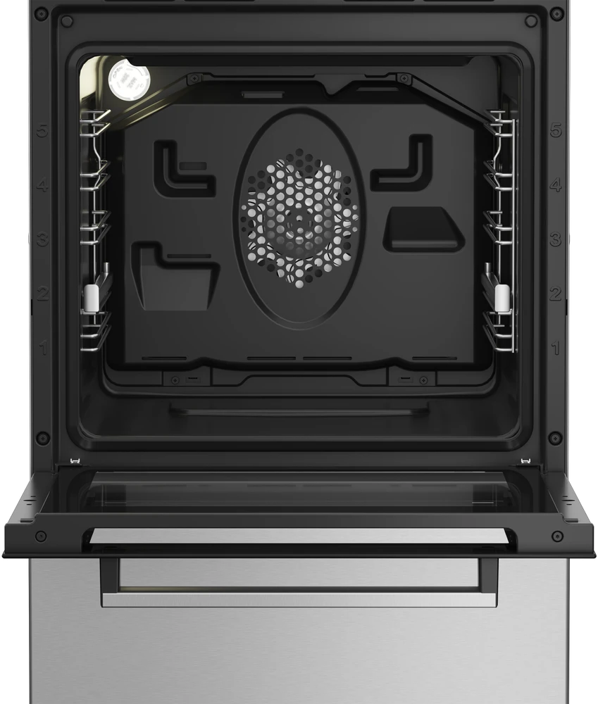 Viryklė BEKO Cooker | FSM52321DXDT | Hob type Gas | Oven type Electric | Stainless Steel | Plotis 50 cm | Grilling | Gylis 60 cm | 60 L
