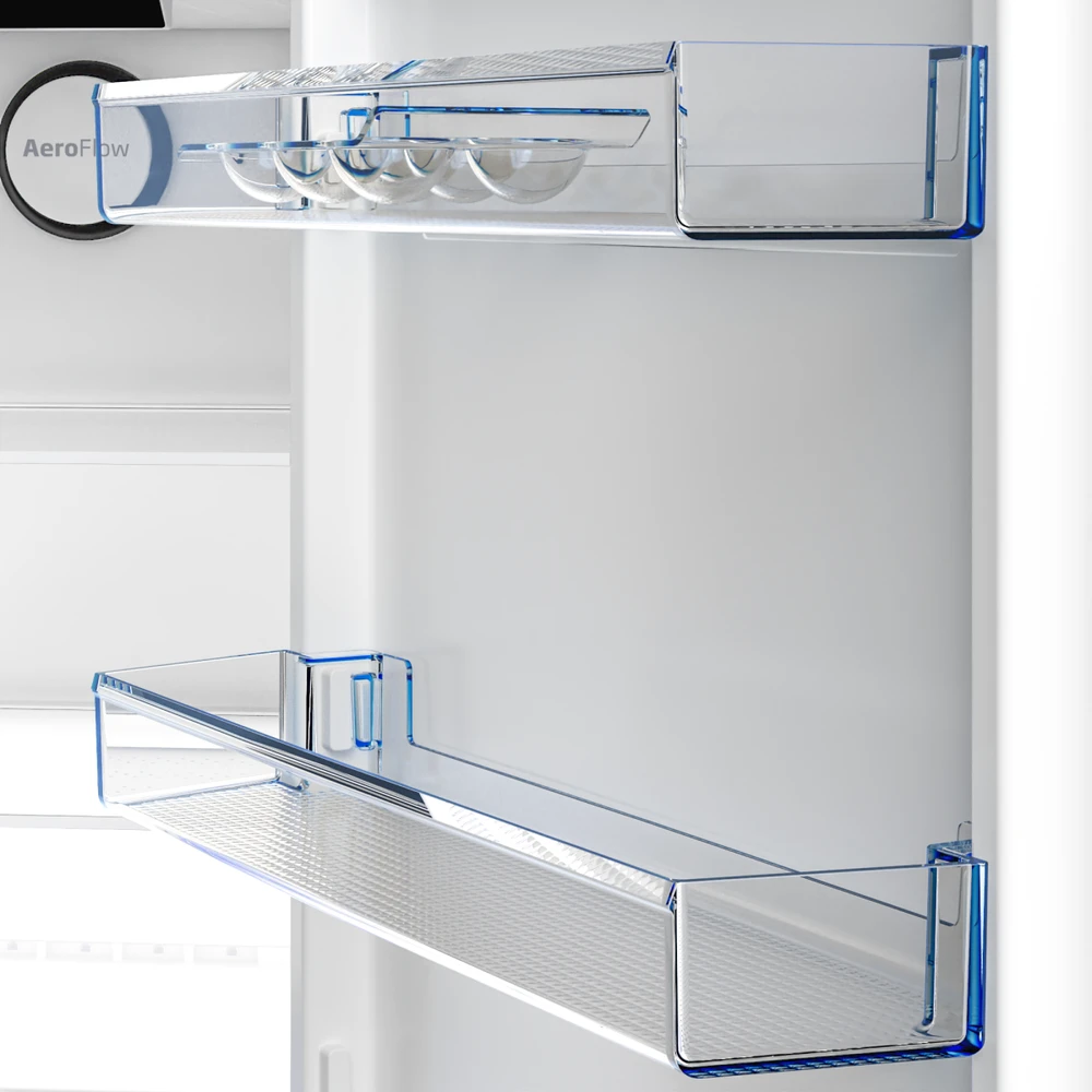 BEKO Šaldytuvas | B5RCNA405HXBR1 | Energy efficiency class D | Free standing | Combi | Height 203.5 cm | No Frost system | Šaldytuvas net capacity 249 L | Šaldiklis net capacity 106 L | Ekranas | 36 dB | Juodas