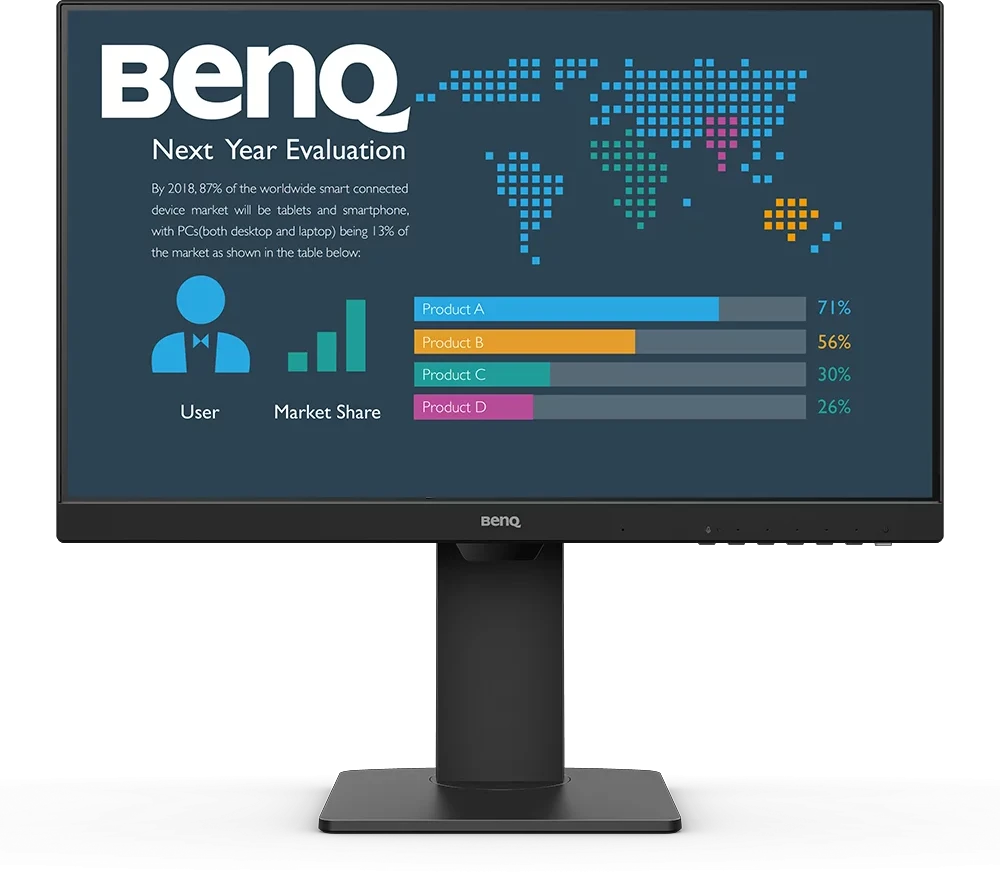 Monitorius Benq | BL2486TC | 23.8 " | IPS | 16:9 | 100 Hz | 5 ms | 1920 x 1080 pikselių | 250 cd/m² | HDMI jungtys quantity 1 | Juodas | Garantija 36 mėn.