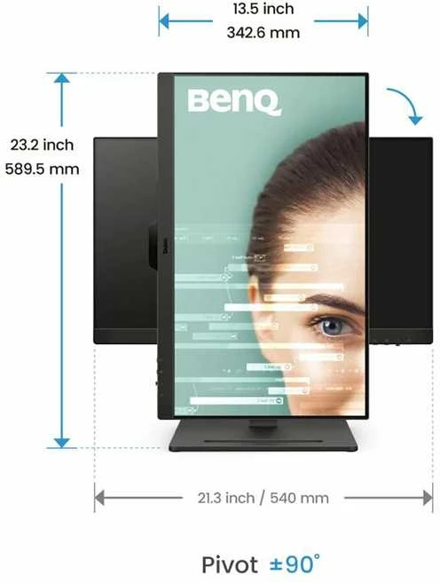 Monitorius BENQ GW2490T 24" FHD IPS HAS HDMI/DP