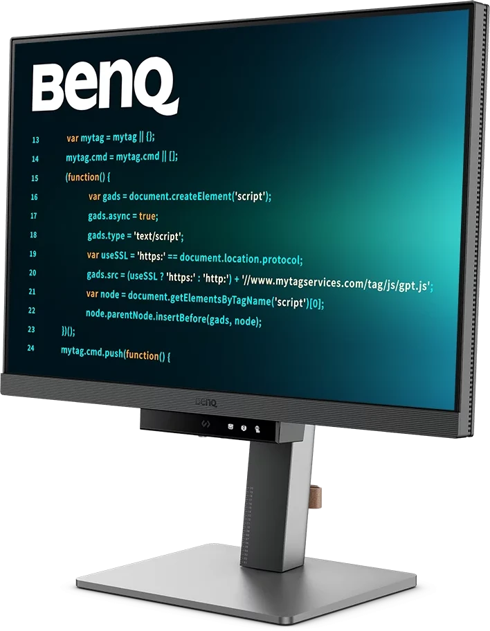 Monitorius BENQ RD240Q 24,1 colio IPS WQXGA 60Hz 300cd/m2 5ms HDMI DP USB3.2x3 USB Type C PD90W Garsiakalbiai Pivot