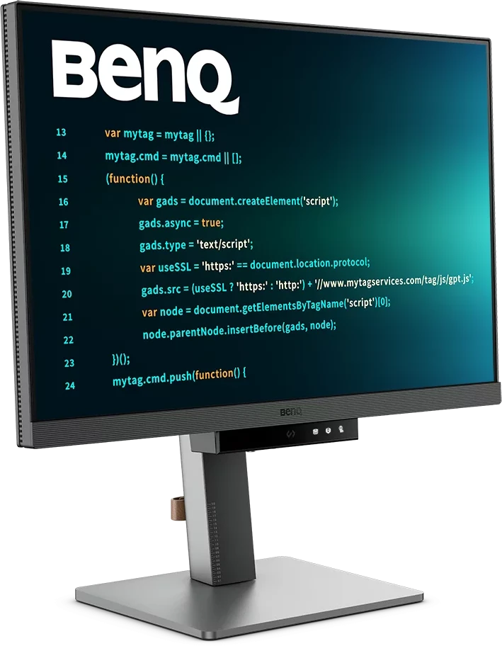 Monitorius BENQ RD240Q 24,1 colio IPS WQXGA 60Hz 300cd/m2 5ms HDMI DP USB3.2x3 USB Type C PD90W Garsiakalbiai Pivot