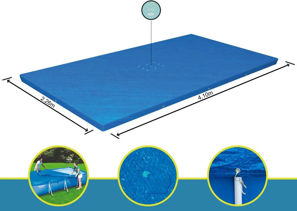 „BestWay“ baseino danga „Flowclear“ (4,00 m x 2,11 m) Mėlyna