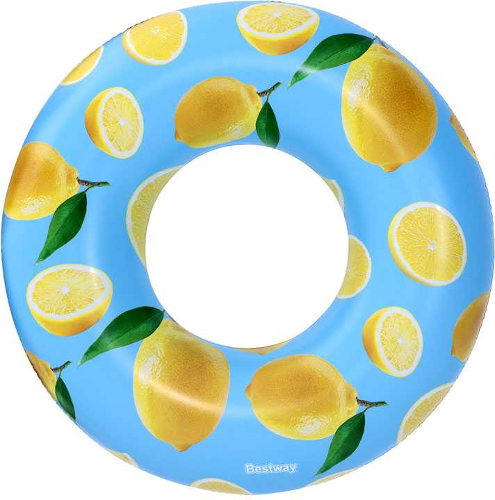 BESTWAY plaukimo ratas Scentsational Lemon, diametras 1.19m, 36229
