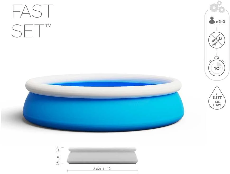 Bestway baseinas Fast Set 366x76cm (57274)
