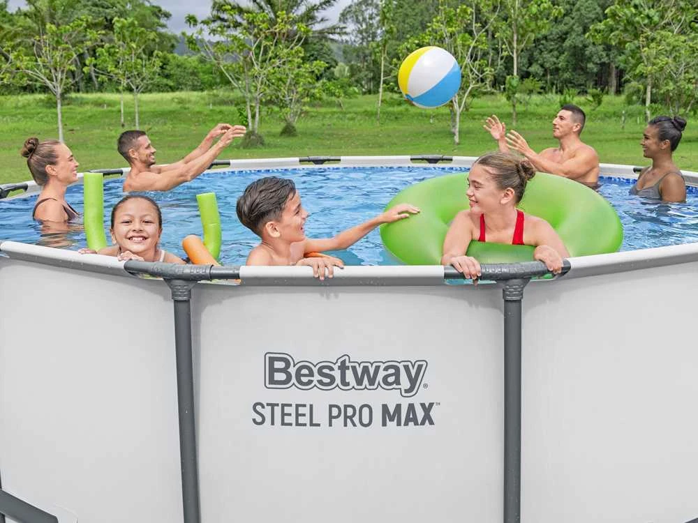 Rėminis baseinas 13 FT 396 x 122 cm plieno Pro Max BESTWAY