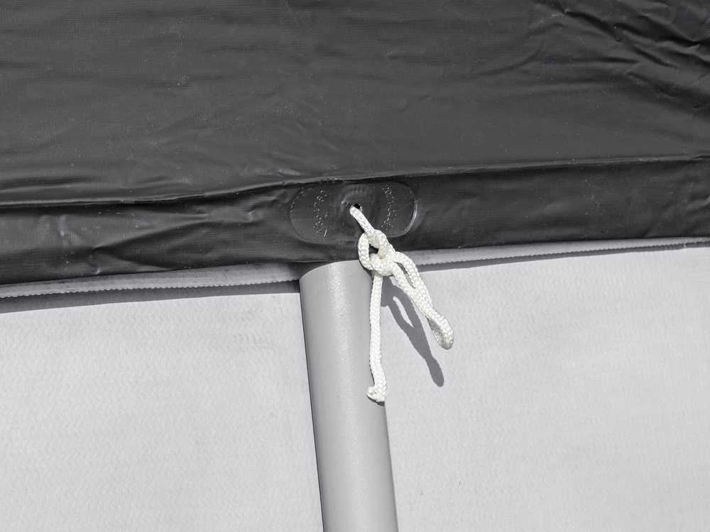 Bestway® PVC baseino uždangalas 396 x 185 cm, juodas, kvadratinis