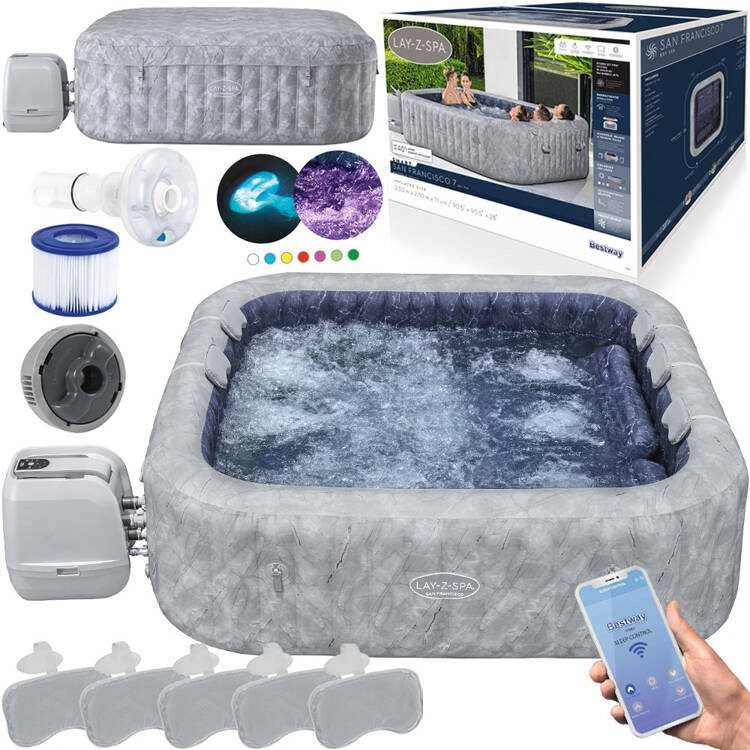 "Lay-Z-Spa San Francisco" SMART HydroJet PRO sūkurinė vonia BESTWAY