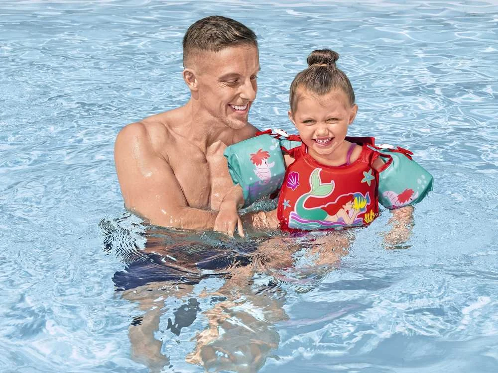 Bestway plaukimo liemenė su rankovėmis 3-6 L Little Mermaid 9101I