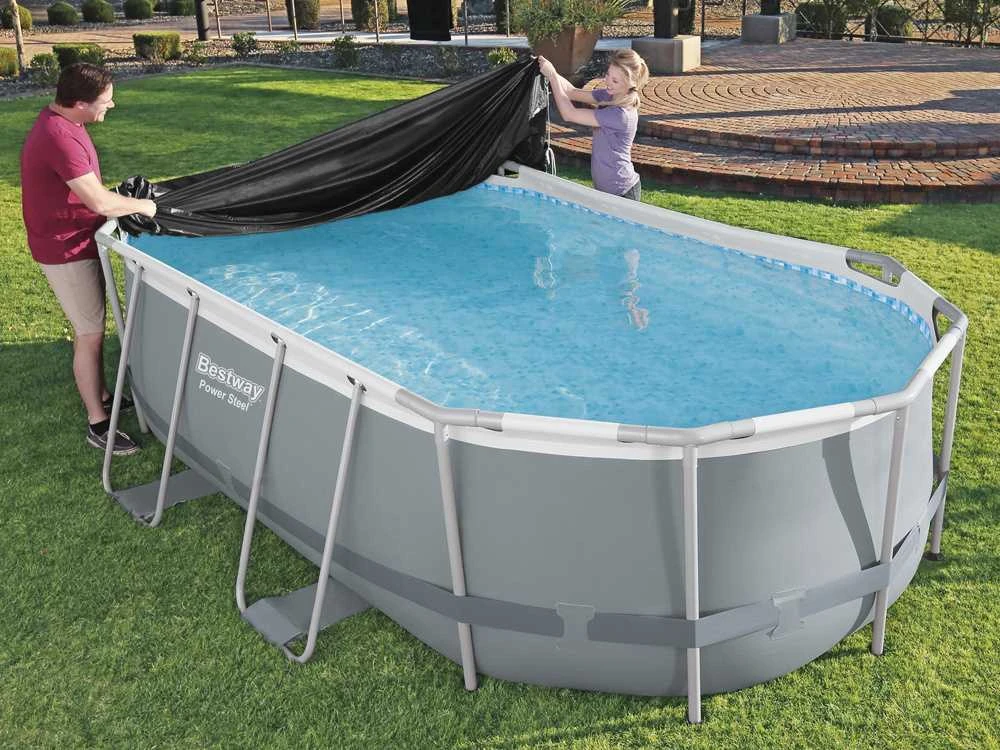 PowerSteel baseino dangtis 427 x 250 cm BESTWAY