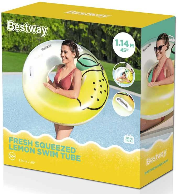 Bestway plaukimo žiedas su rankenomis LEMON 114 CM 36448