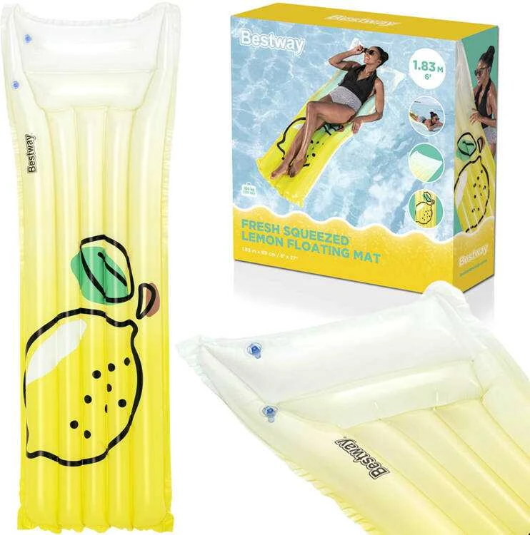 Bestway pripučiamas čiužinys Vanduo LEMON 183 x 69 cm 44122