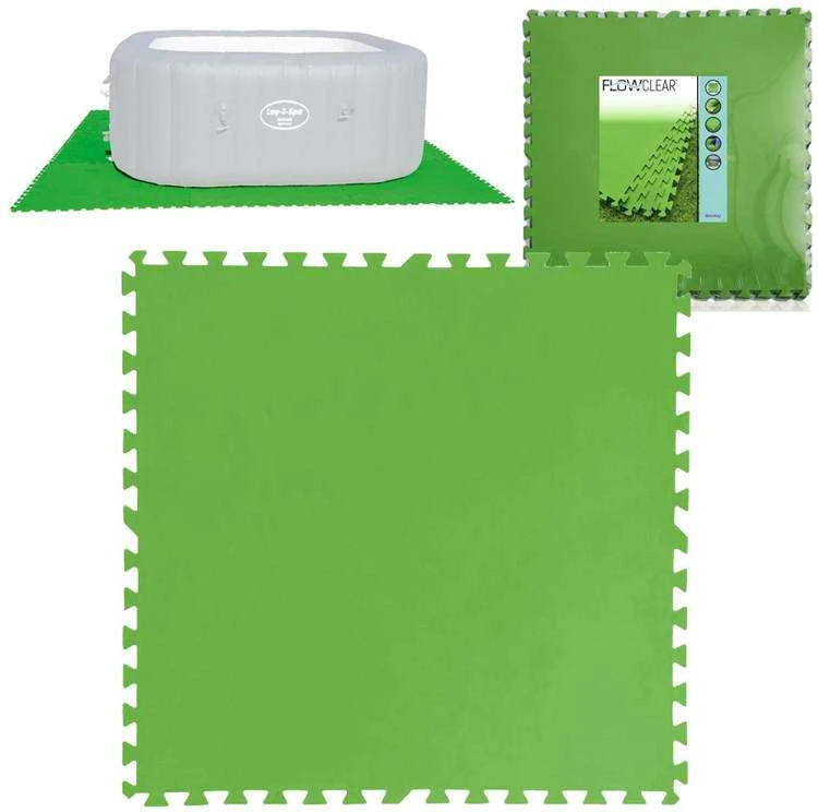 Bestway Flowclear Grindų apsaugos, 9vnt., žalios spalvos, 5,47m²