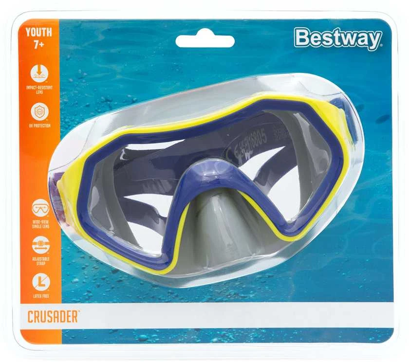 „Bestway“ spalvinga plaukimo kaukė 7+