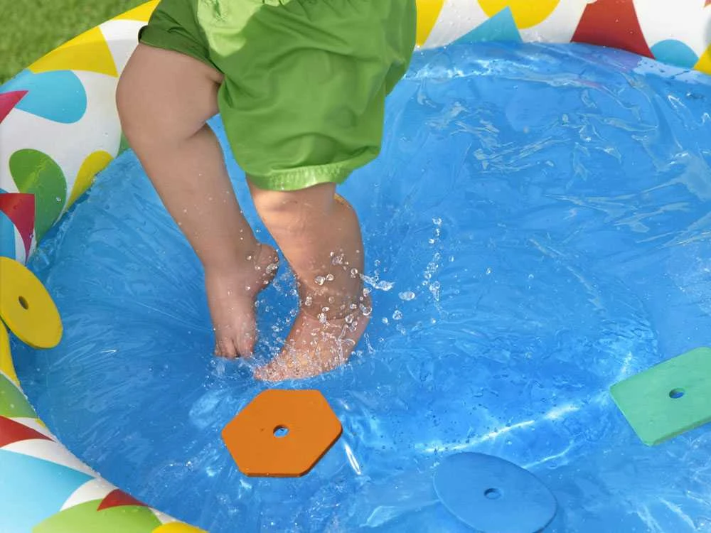 BESTWAY pripučiamas baseinas Splash & Learn, 1.20m x 1.17m x 46cm, 52378