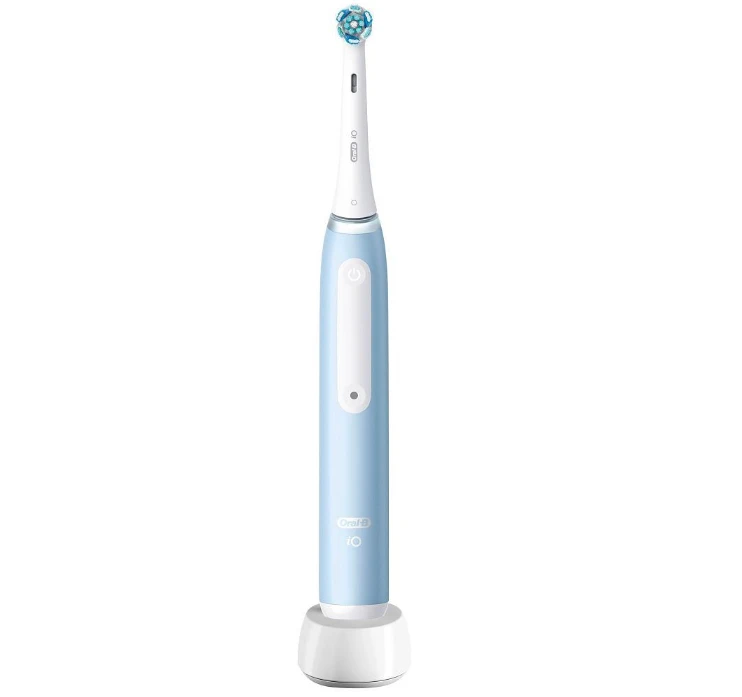 Oral-B Elektrinis dantų šepetėlis | iO3N | Įkraunamas | Suaugusiems | Šepetėlių skaičius galvutės įeina 1 | Number of teeth brushing modes 3 | Ice Mėlyna