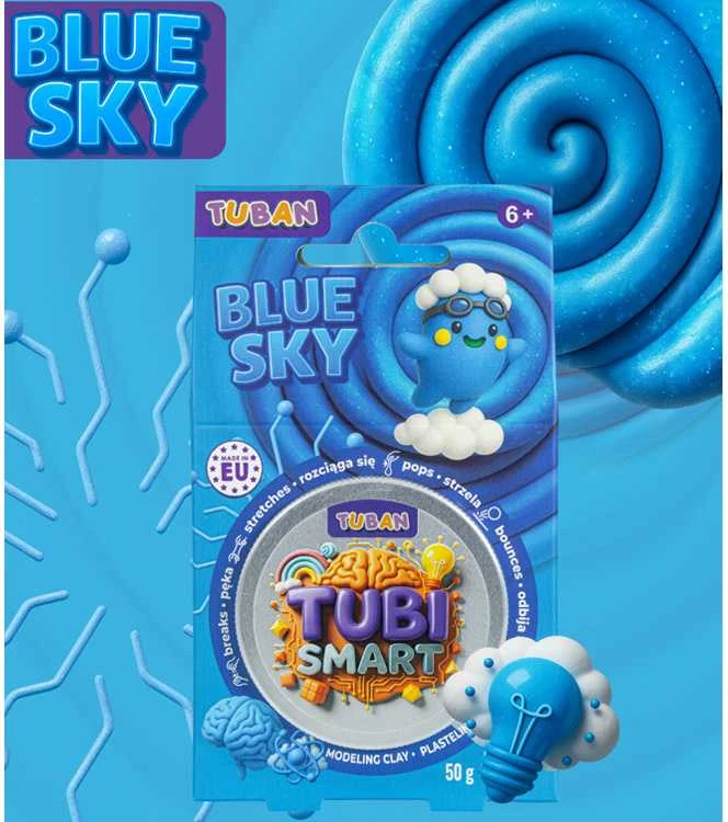Tuban Tubi Smart - Modeliavimo masė - Mėlynas dangus (50 g)