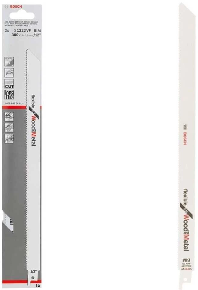 Bosch 2 pjūklo geležtės S 1222 VF