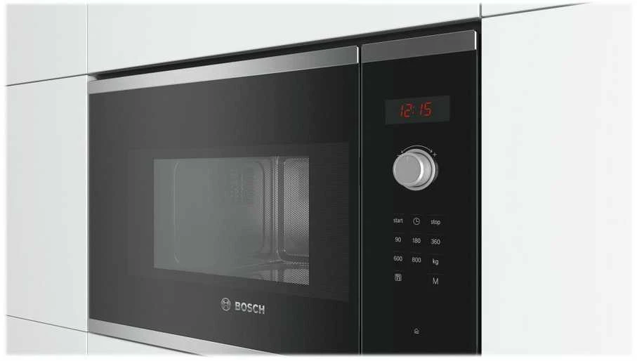 Bosch BFL523MS0 Serija 4, Įmontuojamoji mikrobangų krosnelė, Nerūdijančio plieno