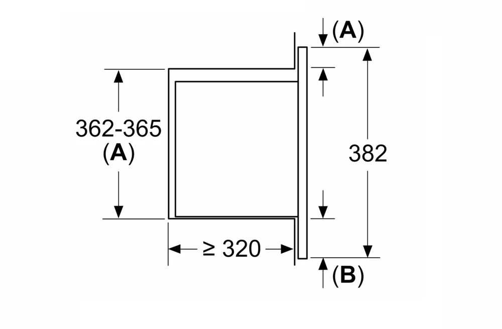 Bosch BFL623MS3 Serija 2, Įmontuojamoji mikrobangų krosnelė, Nerūdijančio plieno