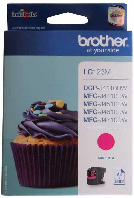 Brother LC123M | Rašalo kasetė | Magenta