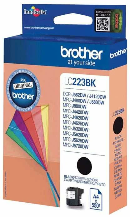 Brother Brolis LC-223BK | Rašalo kasetė | Juodas
