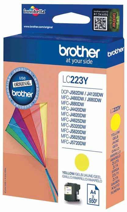 Brother Brolis LC-223Y | Rašalo kasetė | Geltona