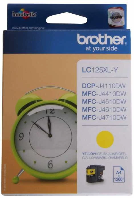Brother LC125XLY | Rašalo kasetė | Geltona