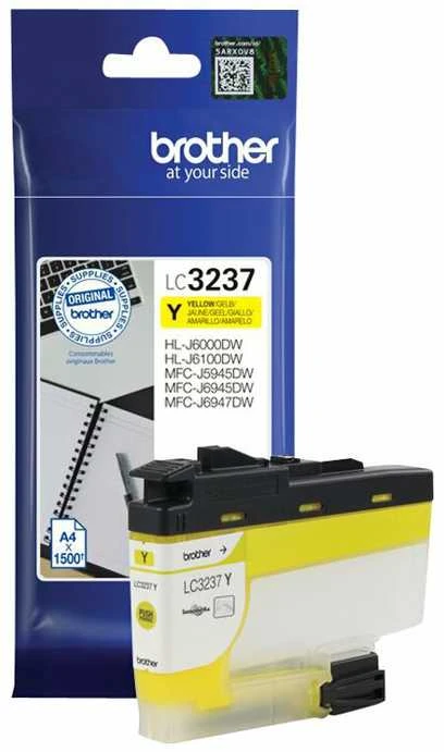 Rašalo kasetė BROTHER LC3237Y TONER Geltonas 1500