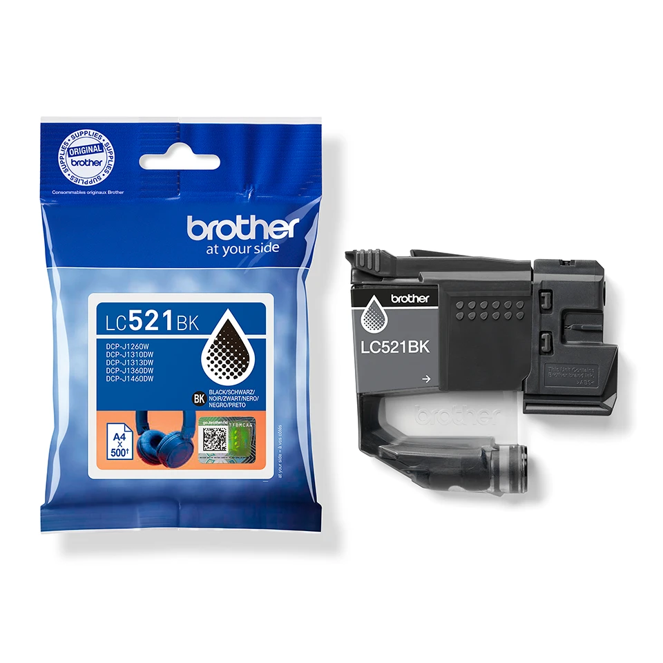 Brother LC521BK | Rašalo kasetės | Juodas