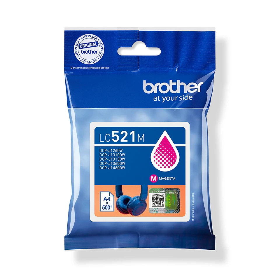 Brother LC521M | Rašalo kasetės | Purpurinė