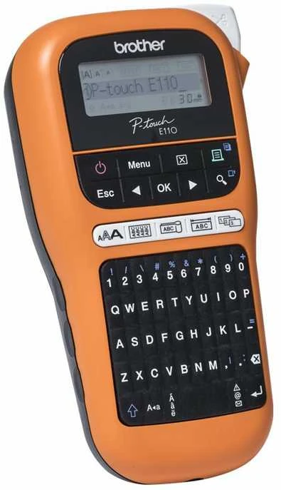Brother PTE110VP | Thermal | Label Spausdintuvas | Oranžinis