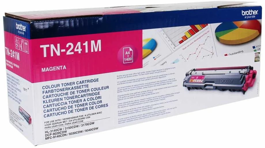 BROTHER TN-241M TONERIS MAGENTA 1400P