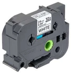 Brother | TZ-251 Laminated Tape | Juodas on Baltas | TZe | 8 m | 2.4 cm