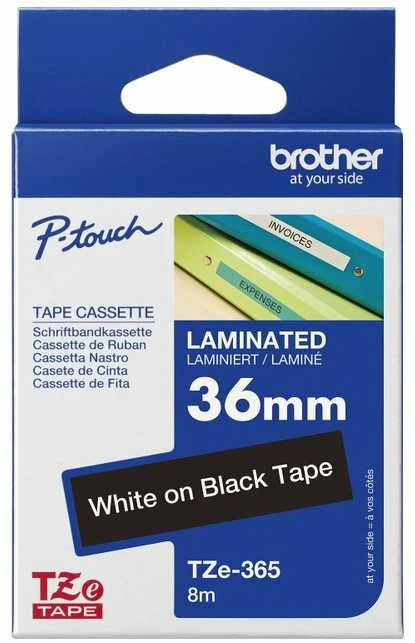 Brother BROLIS TZE365 36 Baltas ON Juodas