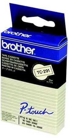 BROTHER TZES651 24 Juodas ON Geltonas STR.