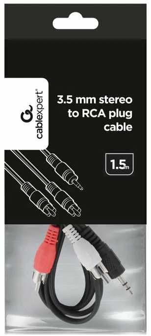 Gembird Cablexpert | 1,5 m, 3,5 mm / 2 x RCA, M/M | 3,5 mm | 2 x RCA