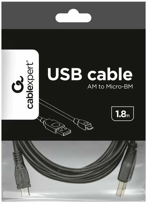Gembird Cablexpert | 1,8 m USB 2.0 A/Micro-B M | USB A | Micro USB B