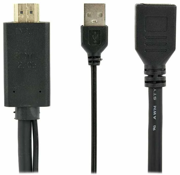 GEMBIRD A-HDMIM-DPF-01 aktyvus 4K HDMI į DisplayPort adapteris, juodas