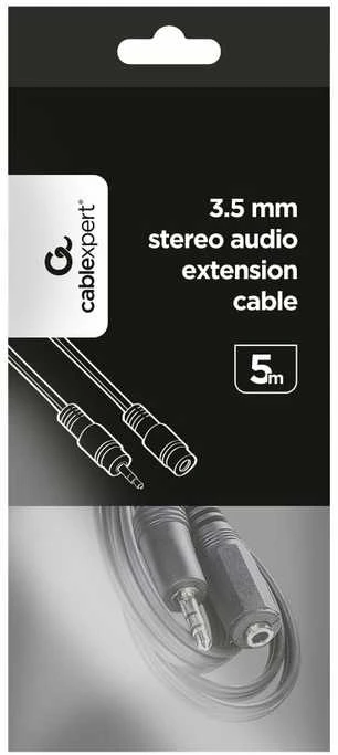 Gembird stereo laidas 5 m su minijack 3.5mm