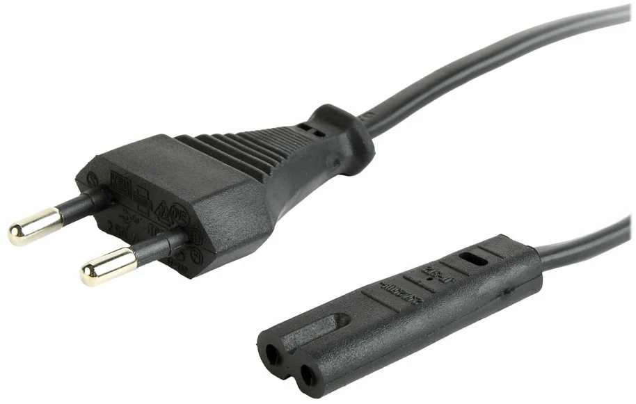 Gembird Cablexpert | Maitinimo laidas (C7), patvirtintas VDE | PC-184-075-1.8M | Juodas | CEE 7/16 į C7
