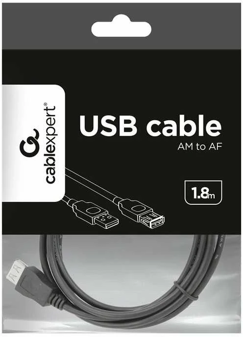 Gembird Cablexpert | USB 2.0 A tipo kištukas, A tipo lizdas | USB-A į USB-A