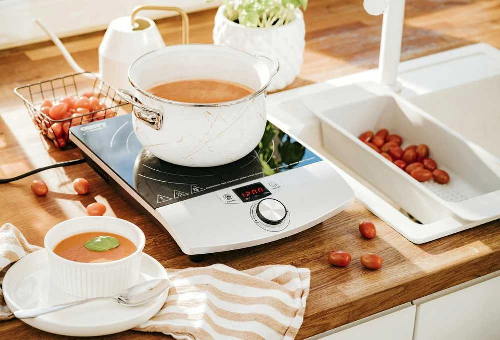 Kaitlentė Adler Camry Cooker Indukcija | CR 6515 | Degiklių / virimo zonų skaičius 1 | Juodas/Sidabrinis | Indukcija