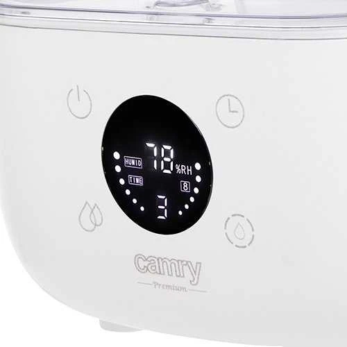 Camry | CR 7973w | Drėkintuvas | 23 W | Vanduo bako talpa 5 L | Tinka kambariams iki 35 m² | Ultragarsinis | Drėkinimo pajėgumas 100-260 ml/val | Baltas