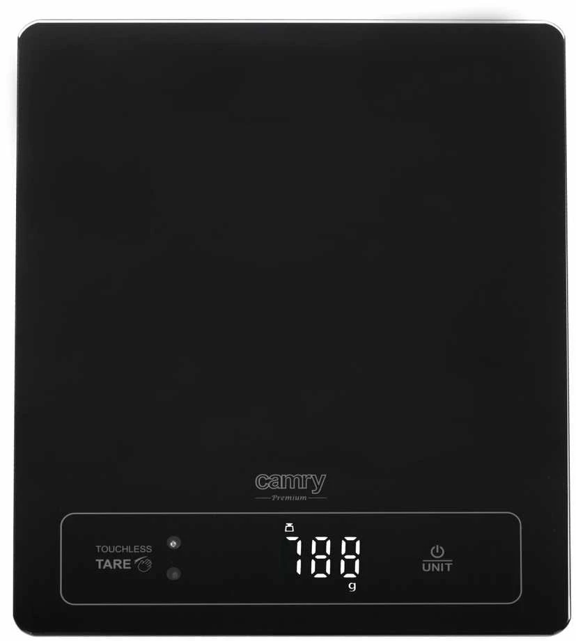 Virtuvinės svarstyklės Camry | Virtuvės svarstyklės | CR 3175 | Didžiausias svoris (talpa) 15 kg | Graduacija 1 g | Ekrano tipo LED | Juodas