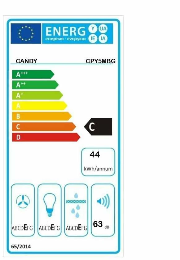 Įmontuojamas Gartraukis Candy CPY5MBG, juodos spalvos