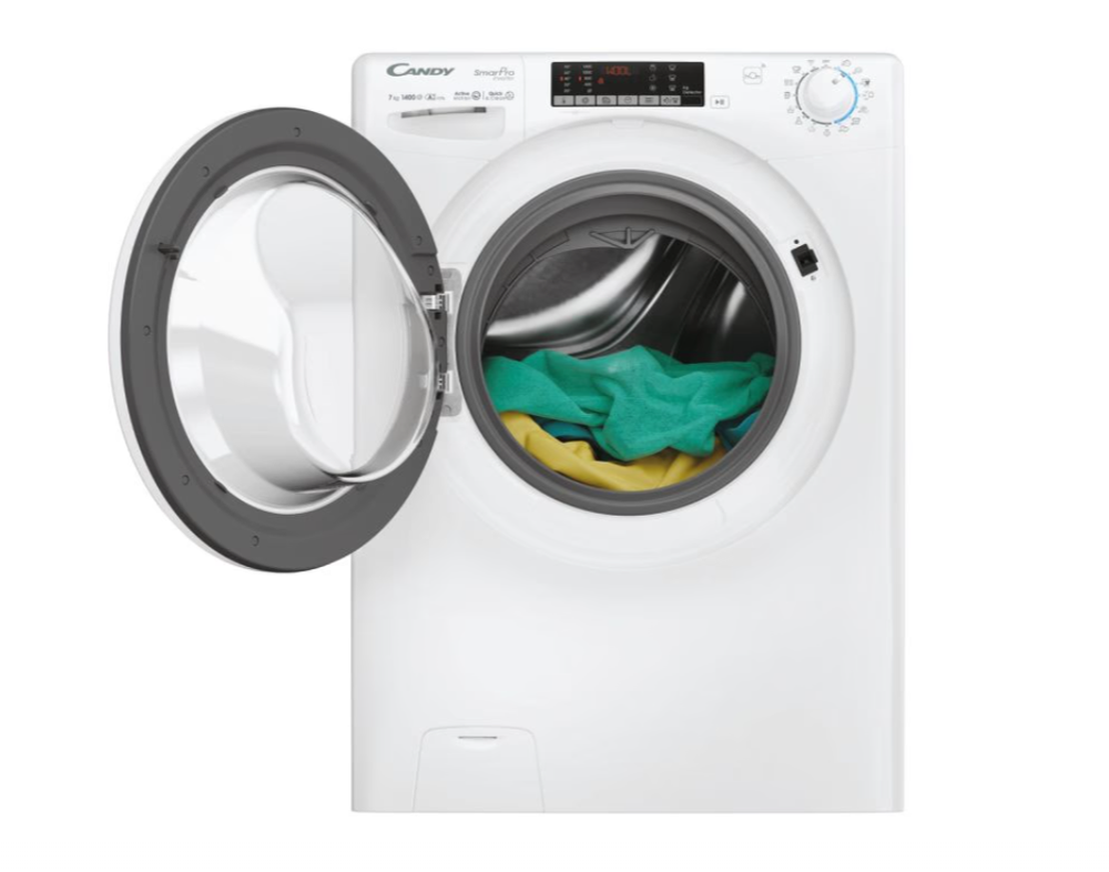 Skalbimo mašina Candy CO 474TWM6/1-S, 7kg, 1400 rpm, balta