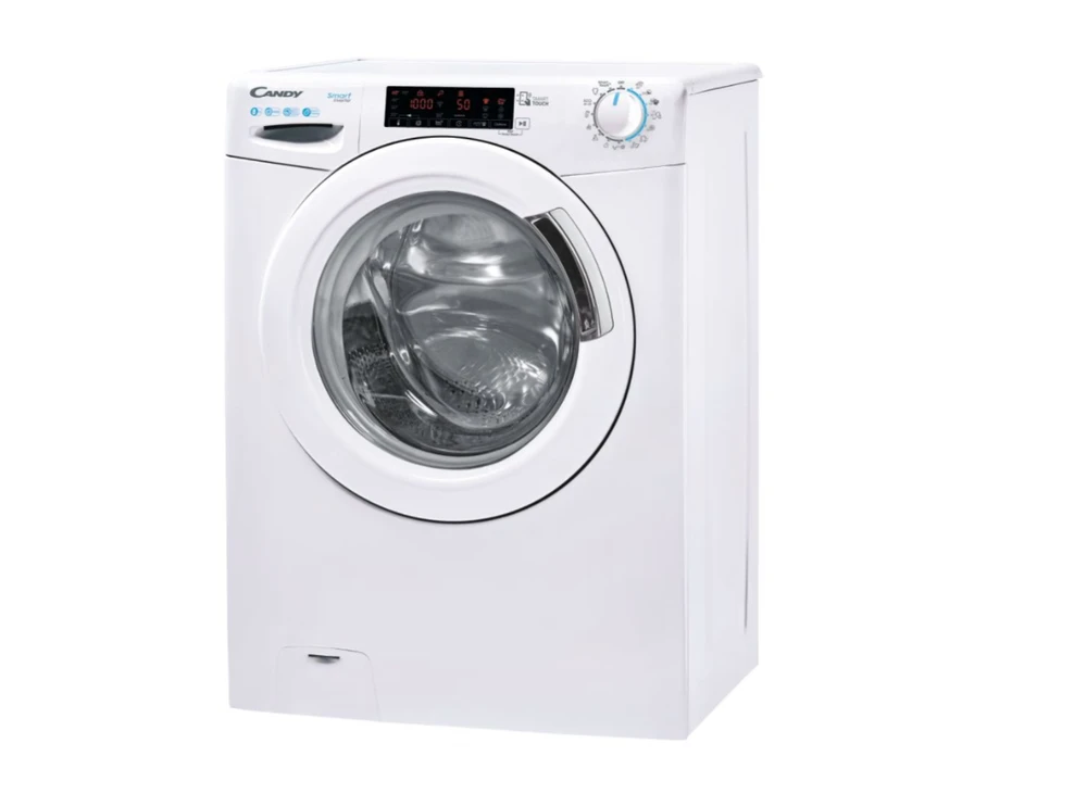 Candy Skalbimo mašina | CS 128TXME/1-S | Energy efficiency class A | Front loading | Skalbimo talpa 8kg | 1200 RPM | Gylis 53 cm | Plotis 60 cm | LCD | Baltas